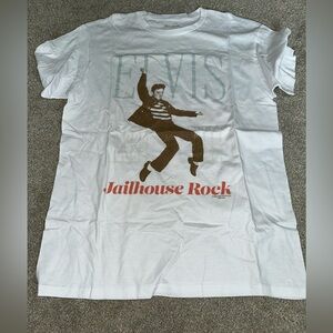 White Elvis Jailhouse Rock T-Shirt